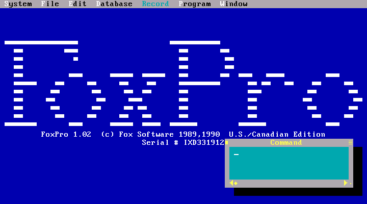 Foxpro 1.02 - Splash